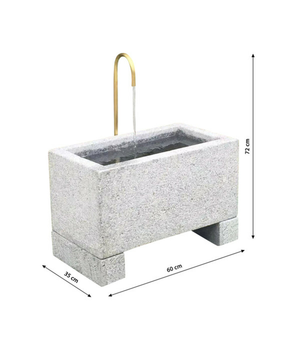 Bild 3 von Dehner Granit-Gartenbrunnen Salzburg, ca. B60/H72/T35 cm