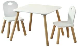 Kesper Kindertisch mit 2 Stühlen weiß