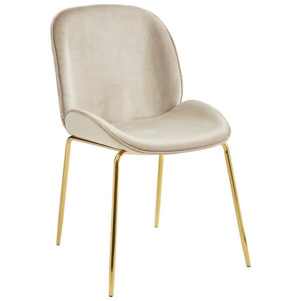 Bild 1 von Livetastic Stuhl samt taupe goldfarben  Adriano -Trend-