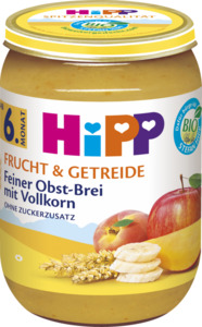 HiPP Bio Frucht & Getreide Feiner Obst-Brei mit Vollkorn
