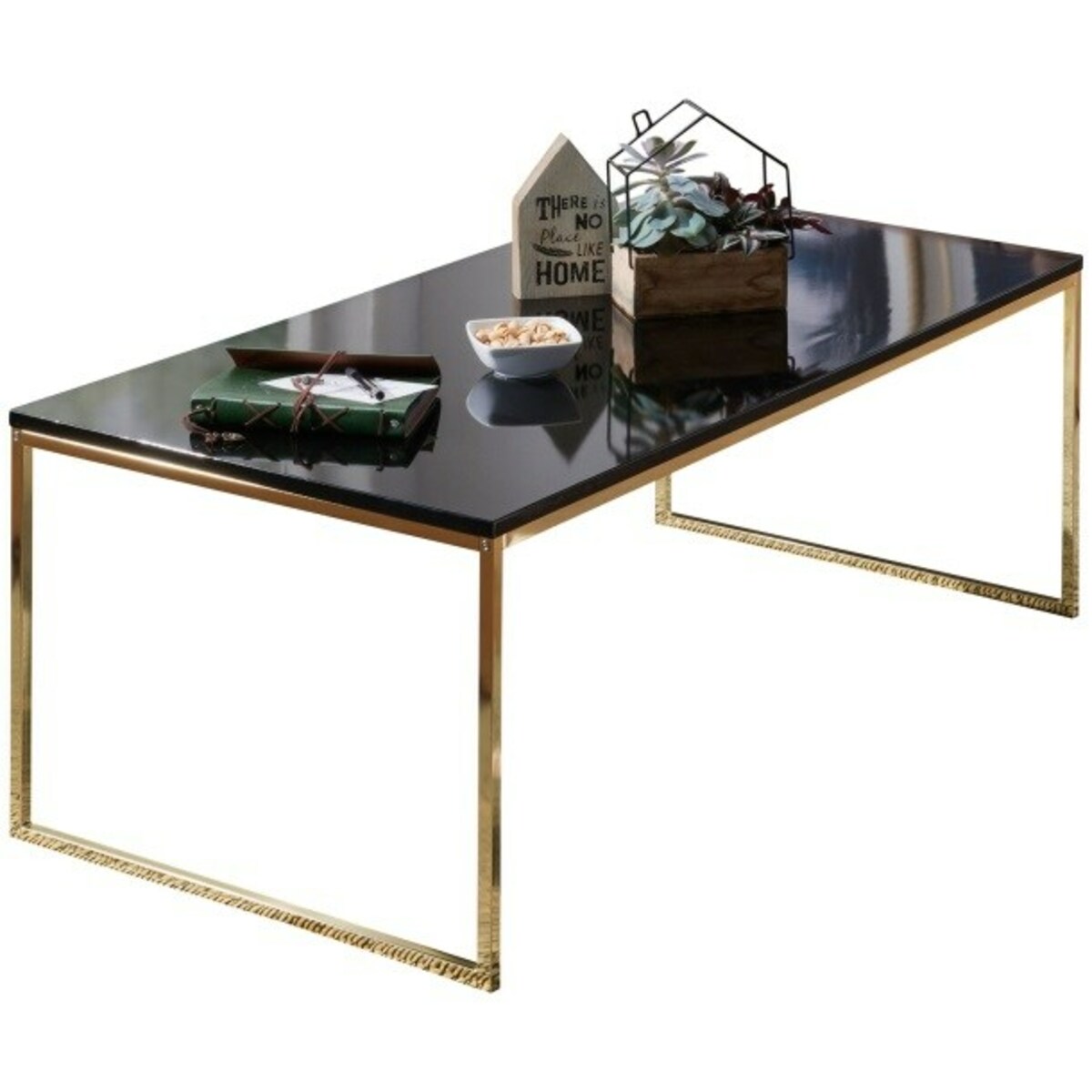 Bild 1 von Couchtisch 120 x 60 cm Goldfarbig/ Schwarz