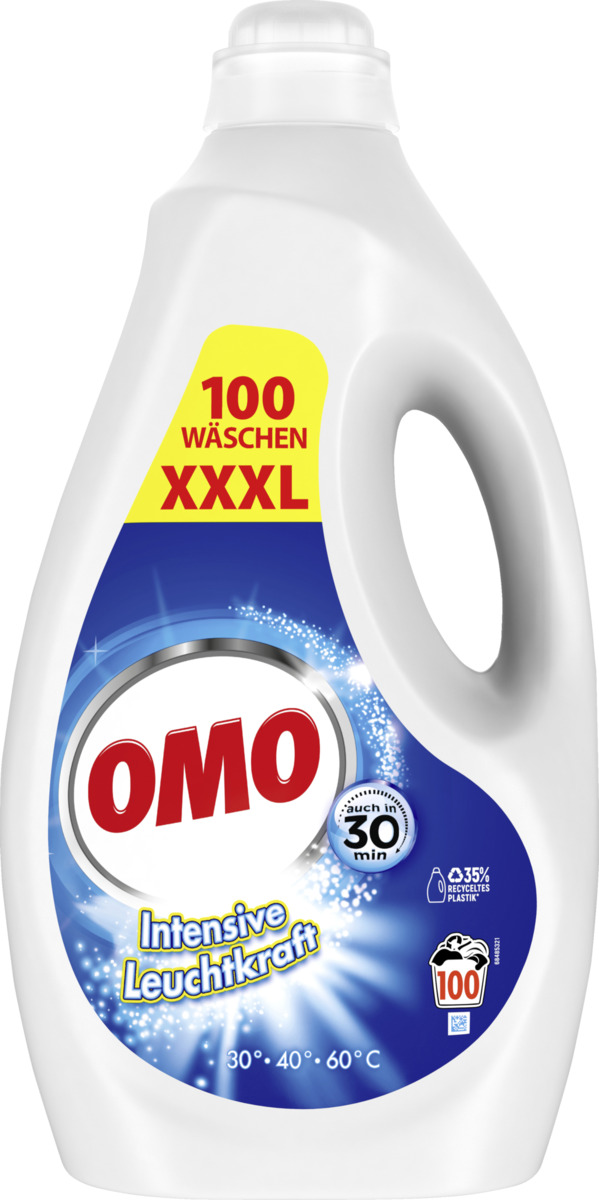 Bild 1 von OMO Flüssigwaschmittel XXXL mit Leuchtkraft-Booster 100 WL