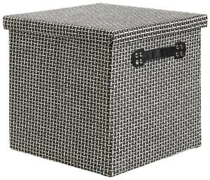 Box mit Deckel Foldable in Schwarz/Weiß