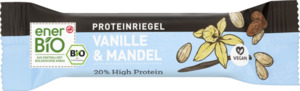 enerBiO Veganer Proteinriegel Vanille & Mandel