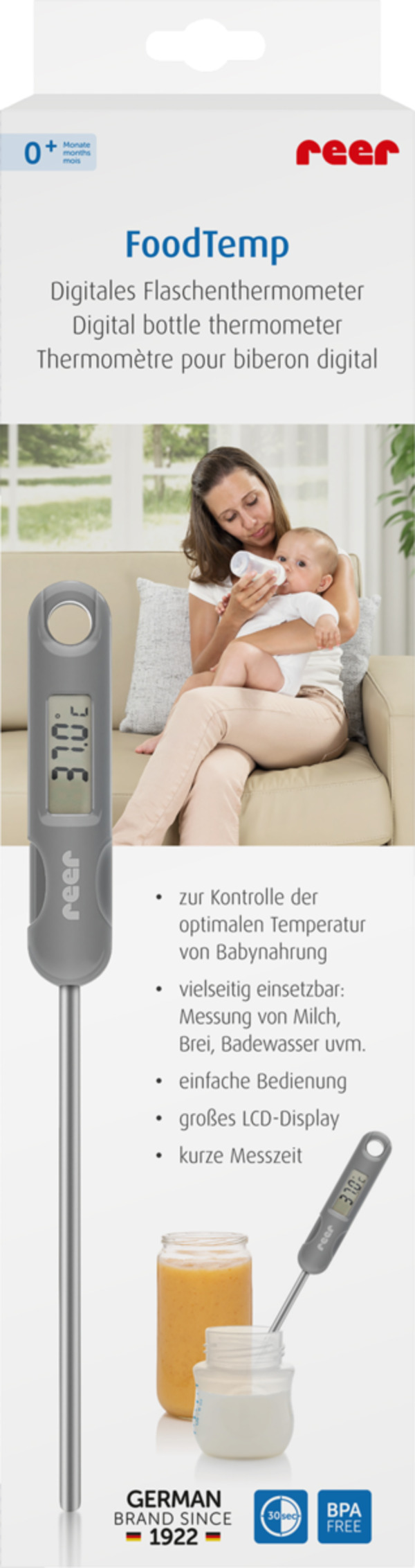 Bild 1 von reer FoodTemp Digitales Flaschenthermometer