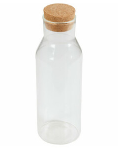 Glasflasche, ca. 1 l, klar