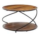 Bild 1 von Couchtisch rund 58 cm Sheesham massiv/schwarz