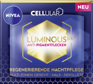 NIVEA Cellular Luminous 630 Anti Pigmentflecken Regenerierende Nachtpflege