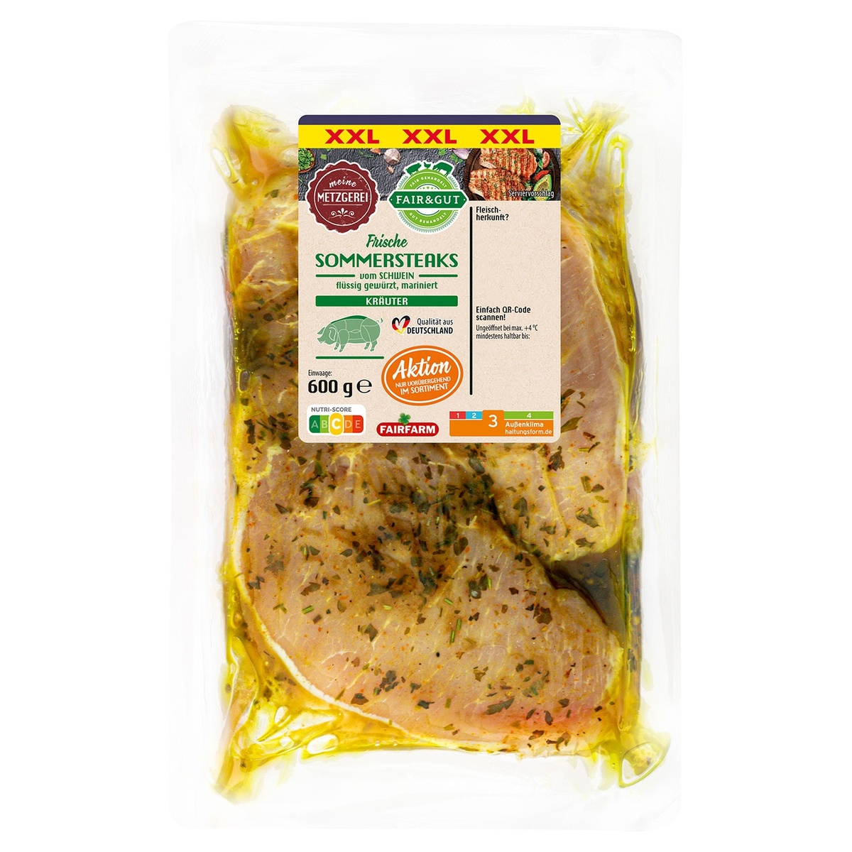 Bild 1 von FAIR&GUT Sommersteaks 600 g