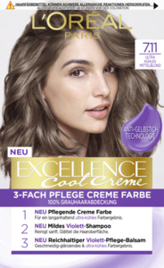 L’Oréal Paris Excellence Cool Creme 7.11 Ultra kühles Mittelblond