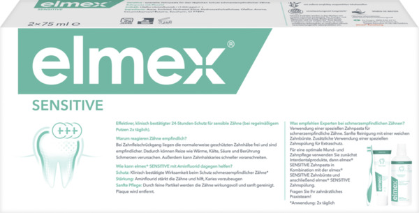 Bild 2 von elmex Sensitive Zahnpasta Doppelpack