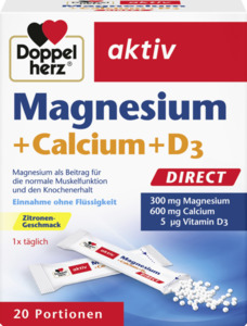 Doppelherz 
            Aktiv Magnesium+Calcium+D3 Direct Micro Pellets
