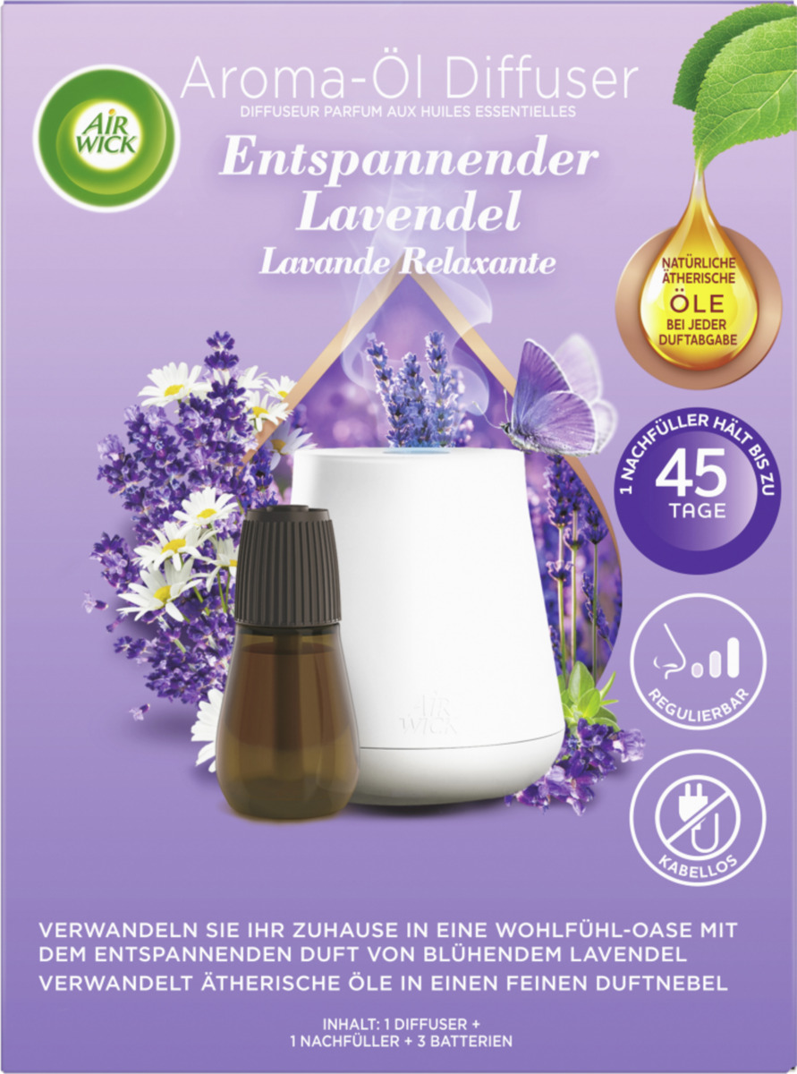Bild 2 von Air Wick Fühl dich wohl Aroma-Öl Diffuser Entspannender Lavendel Starter-Set