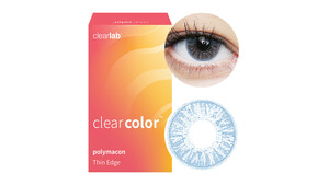 Clearcolor™ Colors - Light Blue Farblinsen Sphärisch 2 Stück unisex