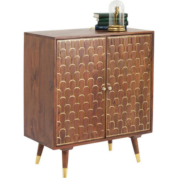 Bild 1 von Kare-Design Kommode mangoholz massiv braun goldfarben  Muskat