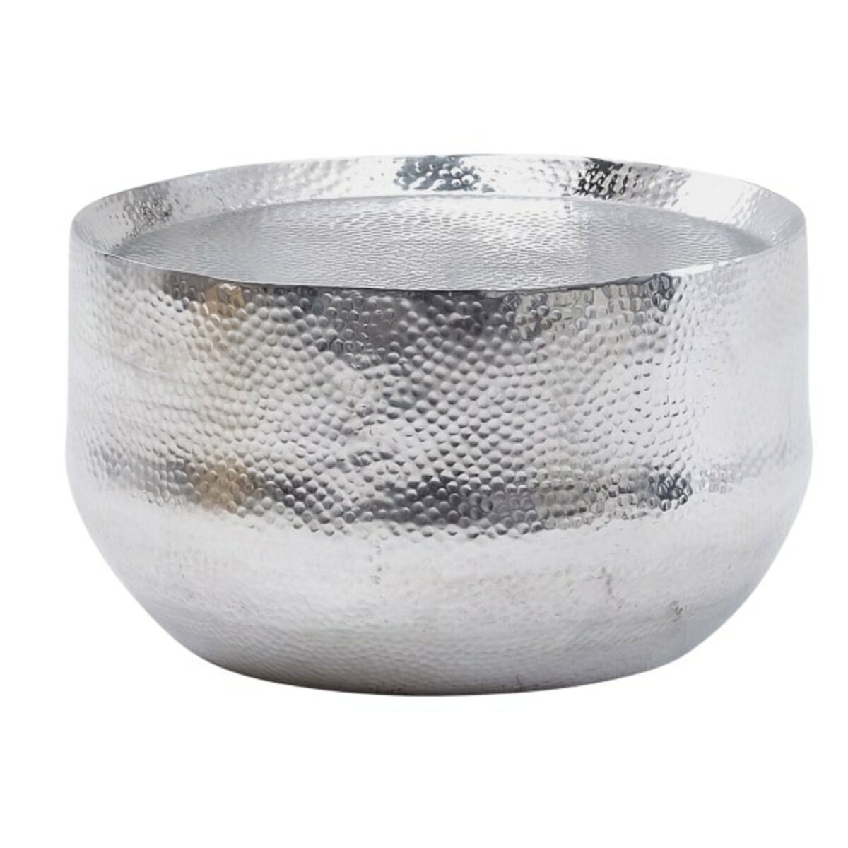 Bild 1 von Couchtisch rund Ø 60 Höhe 35 cm Metall Silberfarbig