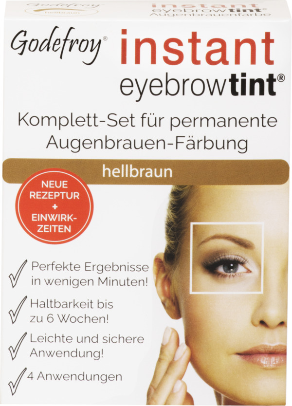 Bild 1 von Godefroy Instant Eyebrow Tint Komplett-Set für permanente Augenbauen-Färbung hellbraun