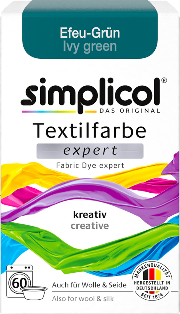 Bild 1 von simplicol Textilfarbe expert Nr. 1713 Efeu-Grün 2.33 EUR/100 g