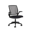 Bild 1 von Humanscale World Chair Schreibtischstuhl mit Teppichrollen, schwarz