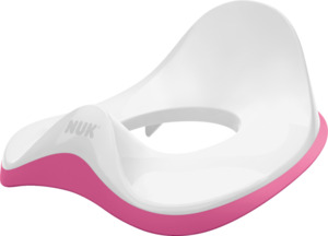 NUK WC-Trainer Toiletten-Sitz mit Spritzschutz für Kinder, rosa