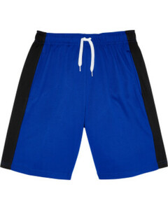 Sport-Shorts mit Streifen, Ergeenomixx, Bermudalänge, blau
