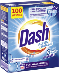 Dash Alpen Frische Vollwaschmittel Pulver 100 WL
