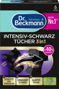 Dr. Beckmann Intensiv-Schwarz Tücher 2in1