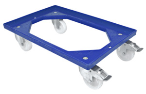 METRO Professional Rollwagen für Eurobehälter Blau 61 x 41 x 16,1 cm