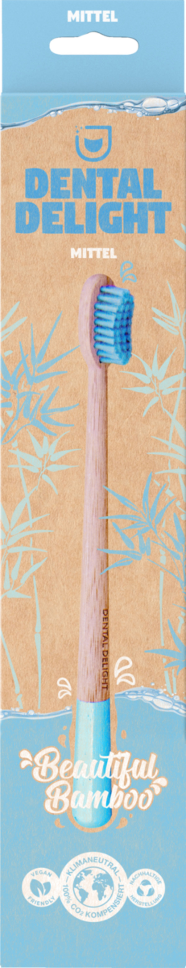 Bild 1 von Dental Delight Bambuszahnbürste Beautiful Bamboo blau