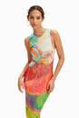 Bild 3 von Midi-Kleid tropisch mehrfarbig