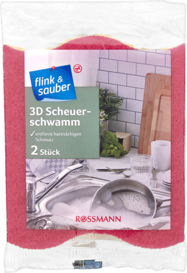Bild 1 von flink & sauber 
            3D-Scheuerschwamm