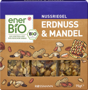 enerBiO Nussriegel Erdnuss & Mandel