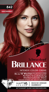 Schwarzkopf Brillance Intensiv-Color-Creme Farbe Nr. 842 Kaschmirrot