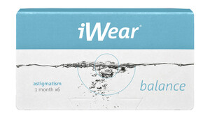 iWear® balance plus astigmatism Monatslinsen Torisch 6 Stück unisex