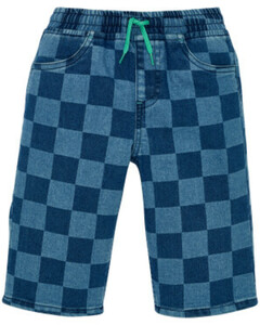 Jeans-Shorts Stoned-washed, Kiki & Koko, Bermudalänge, Jeansblau