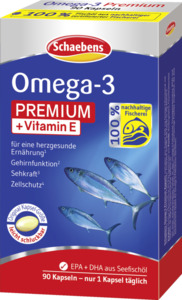 Schaebens 
            Omega-3 Premium Kapseln aus Lachs- & Fischöl