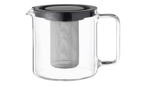 Peill+Putzler Glaskanne zylindrisch  Buon Giorno - Borosilikatglas, Edelstahl, Glas , Kunststoff - 13,5 cm - Kaffee & Tee