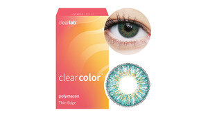 Clearcolor™ Colorblends - Turquoise Farblinsen Sphärisch 2 Stück unisex