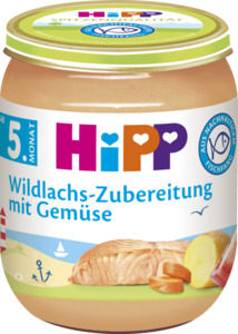 HiPP 
            Menü Wildlachs-Zubereitung mit Gemüse, fein püriert
