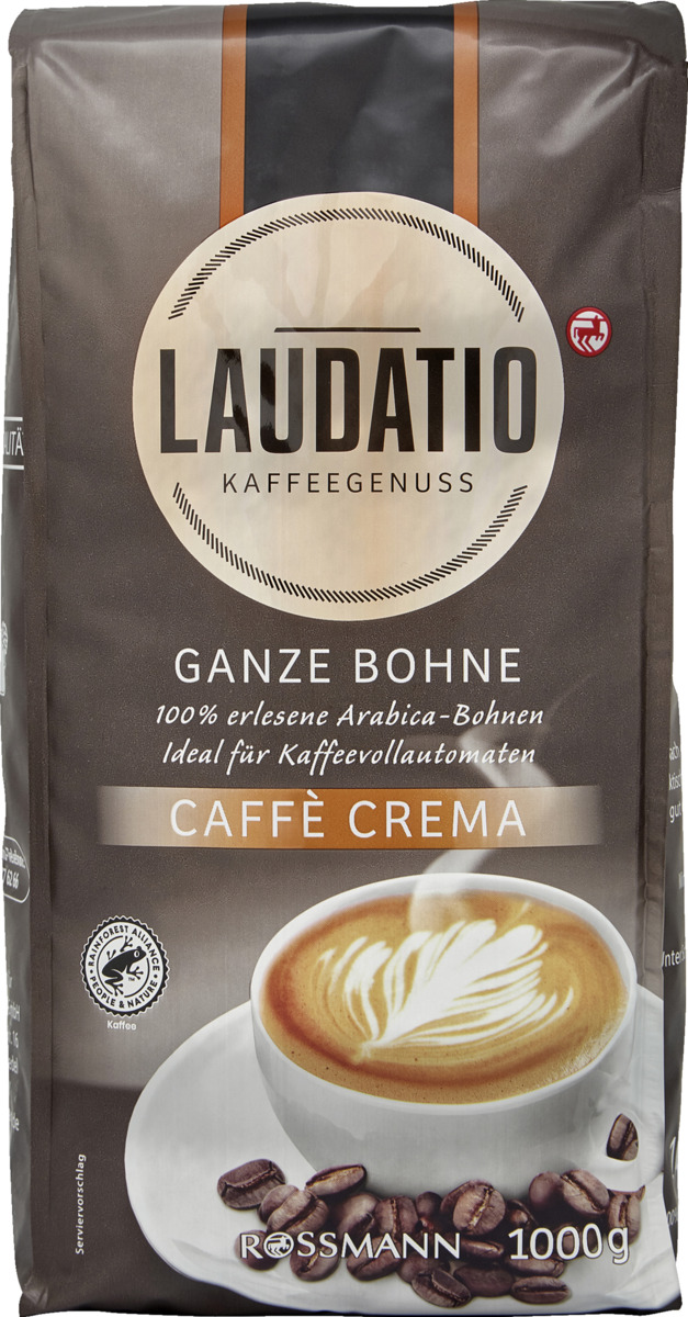 Bild 1 von LAUDATIO KAFFEEGENUSS Ganze Bohne Caffè Crema