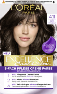 L’Oréal Paris Excellence Cool Creme 4.11 Ultra kühles Mittelbraun