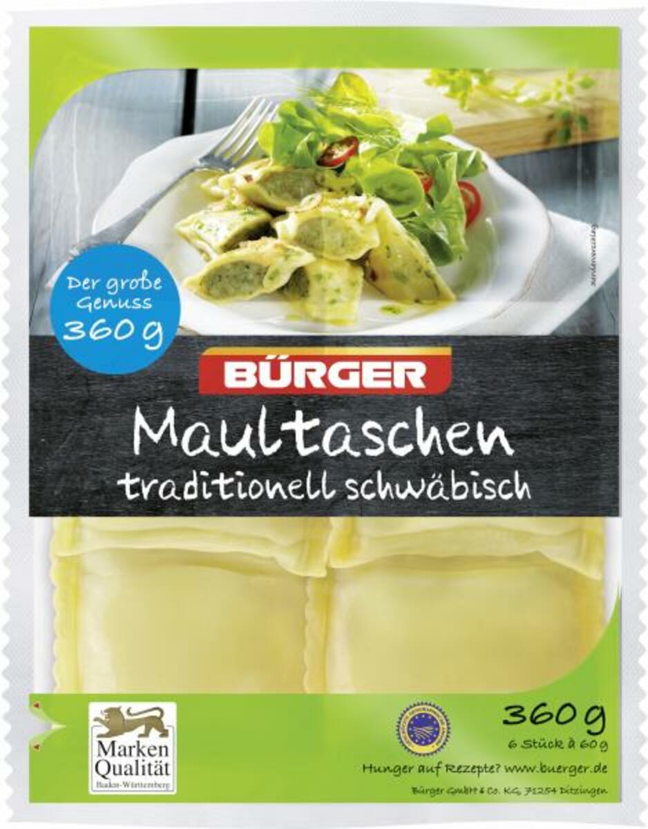 Bild 1 von Bürger Maultaschen traditionell schwäbisch