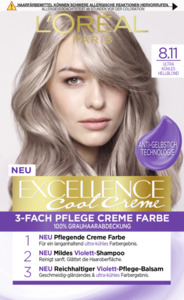 L’Oréal Paris Excellence Cool Creme 8.11 Ultra kühles Hellblond