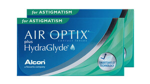 AIR OPTIX® plus HydraGlyde for Astigmatism Monatslinsen Torisch 6 Stück unisex