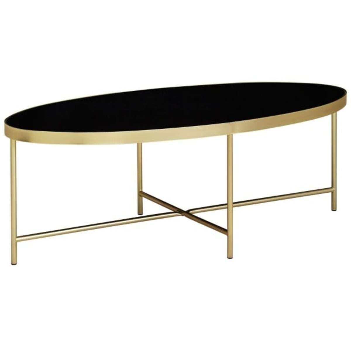 Bild 1 von Couchtisch 110 x 56 cm Goldfarbig/ Schwarz
