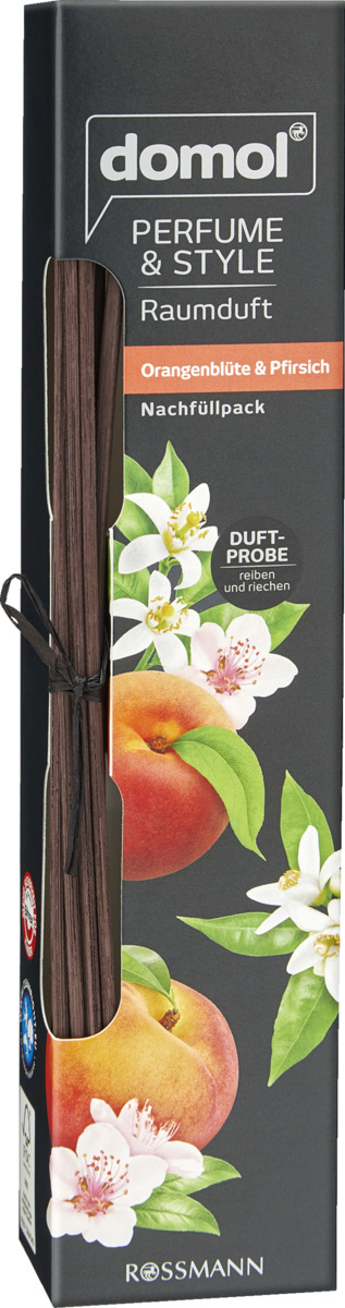 Bild 1 von domol Perfume & Style Raumduft Orangenblüte & Pfirsich Nachfüllpack