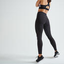 Bild 1 von Leggings hoher Taillenbund Fitness figurformend, Smartphone Tasche schwarz