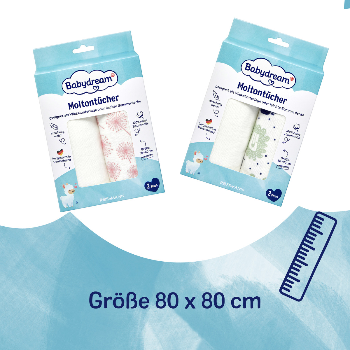 Bild 3 von Babydream Moltontücher, rosa