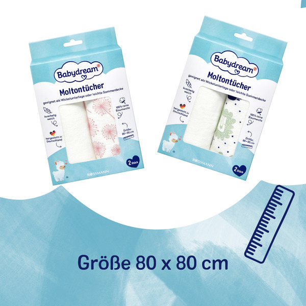 Bild 3 von Babydream Moltontücher, rosa