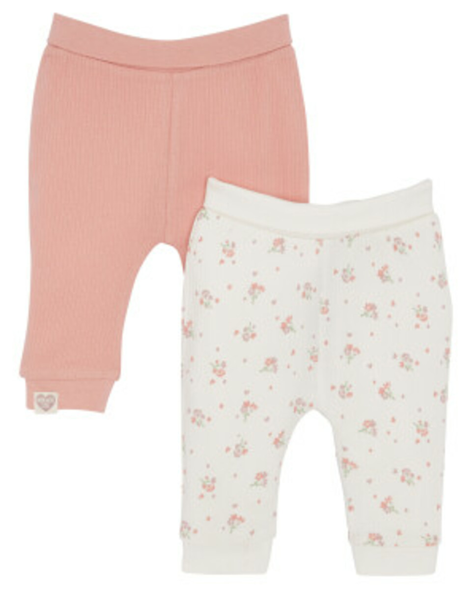 Bild 1 von Newborn Pull-on-Hosen, 2er-Pack, Ergee, altrosa